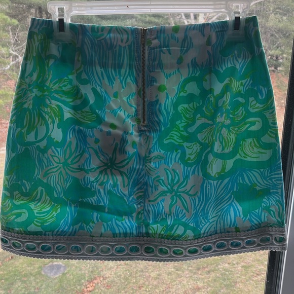 Lilly Pulitzer, Pansy Skort, Lagoon Green, Size 00, NWT - Picture 2 of 4